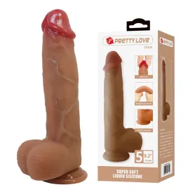 PRETTY LOVE - ORTON REALISTISCHER DILDO MIT SAUGNAPF 23,5 CM -Ø- 4,9 CM