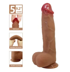 PRETTY LOVE - ORTON REALISTIC DILDO WITH SUCTION CUP 23.5 CM -Ø- 4.9 CM