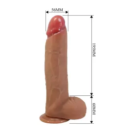 PRETTY LOVE - MENDEL REALISTISCHER DILDO MIT SAUGNAPF 25,5 CM -Ø- 5,6 CM