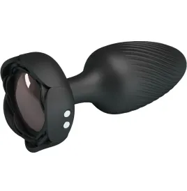 PRETTY LOVE - VARIAN PLUG ANALE CON LUCE LED NERO 10,8 CM