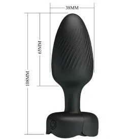 PRETTY LOVE - VARIAN PLUG ANALE CON LUCE LED NERO 10,8 CM