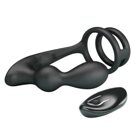 MR PLAY - PLUG ANAL VIBRANT AVEC ANNEAU PÉNIS ET TÉLÉCOMMANDE