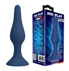 MR PLAY - PLUG ANAL CONIQUE EN SILICONE BLEU XL