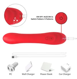 ARMONY - VIBRADOR CON LENGUA OSCILANTE ROJO