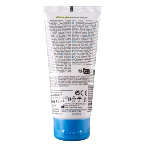 HOT - EXXTREME GLIDE LUBRIFICANTE A BASE DACQUA OLIO COMFORT A 100 ML