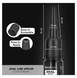 BLACK HOLE - APLICADOR DE LUBRICANTE ANAL TALLA S 30 ML