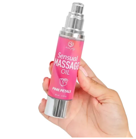 SECRETPLAY - OLIO PER MASSAGGI AI PETALI ROSA