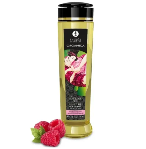 SHUNGA - OLIO DA MASSAGGIO BIOLOGICO AL LAMPONE 240 ML