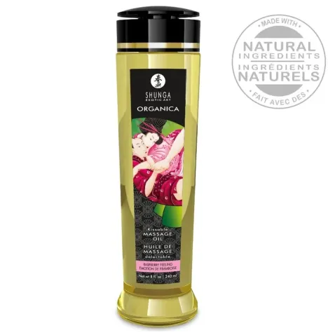 SHUNGA - OLIO DA MASSAGGIO BIOLOGICO AL LAMPONE 240 ML