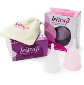 IRISCUP - LARGE PINK MONTH CUP FREE STERILIZER BAG
