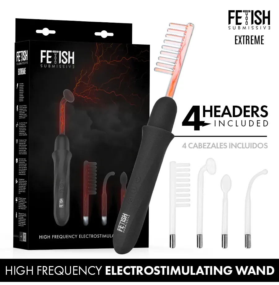 FETISH SUBMISSIVE - HIGH FREQUENCY ELECTROSTIMULATION WAND FETISH SUBMISSIVE - HIGH FREQUENCY ELECTROSTIMULATION WAND