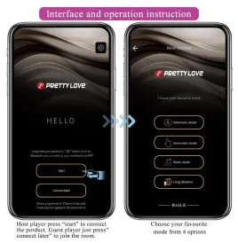 PRETTY LOVE - LEVIATHAN APP-GESTEUERTER VIBRATOR LILA