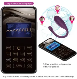 PRETTY LOVE - LEVIATHAN APP-GESTEUERTER VIBRATOR LILA