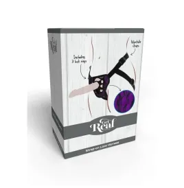 GET REAL - STRAP-ON LACE HARNESS PURPLE