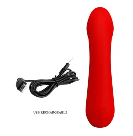 PRETTY LOVE - VIBRATORE RICARICABILE CETUS ROSSO