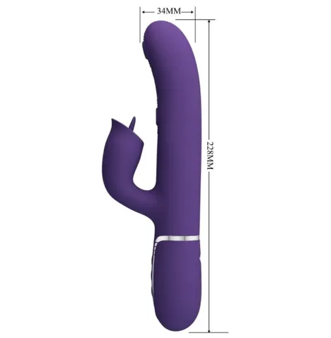 PRETTY LOVE - VIBRATORE CONIGLIO CON VIOLA DA LECCARE