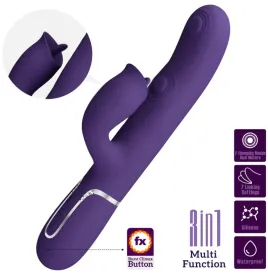 PRETTY LOVE - VIBRATEUR LAPIN À LÉCHER VIOLET
