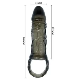 BAILE - GUAINA ESTENSIONE PENE CON CINTURINO PER TESTICOLI 11.5 CM