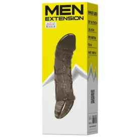 BAILE - GAINE DEXTENSION DE PÉNIS AVEC SANGLE POUR TESTICULES 11.5 CM