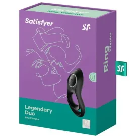 SATISFYER - LEGENDARY DUO ANILLO VIBRADOR NEGRO