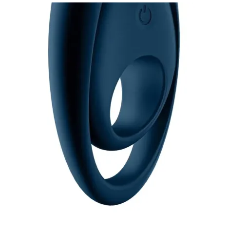 SATISFYER - GLORIOUS DUO RING VIBRATOR BLUE