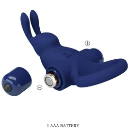 PRETTY LOVE - JIRO BAGUE LAPIN AVEC VIBRATION BLEU