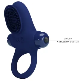 PRETTY LOVE - PALLE RING MIT VIBRATION BLAU