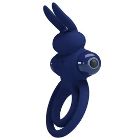 PRETTY LOVE - DAREY DOUBLE VIBRATING RING RABBIT BLUE