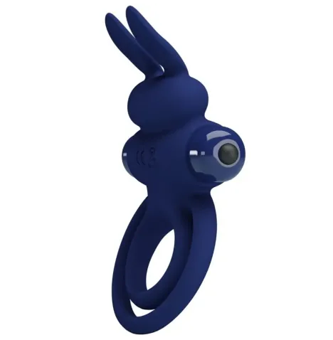 PRETTY LOVE - DAREY DOPPELTER VIBRATIONSRING KANINCHEN BLAU