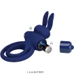 PRETTY LOVE - DAREY DOPPIO ANELLO VIBRANTE CONIGLIO BLU PRETTY LOVE - DAREY DOPPIO ANELLO VIBRANTE CONIGLIO BLU