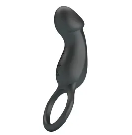 PRETTY LOVE - TRAE VIBRATING BLACK RING WITH STIMULATOR