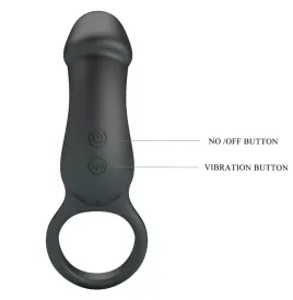PRETTY LOVE - TRAE VIBRATIONSRING MIT SCHWARZEM STIMULATOR