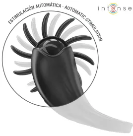 INTENSE - MABEL VIBRATIONSRING 10 VIBRATIONEN MIT KLITORISSTIMULATOR SCHWARZ