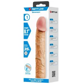 PRETTY LOVE - STEVENSON GUAINA PER PENE CON ESTENSIONE DA 7,6 CM FLESH