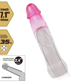PRETTY LOVE - NERON REALISTISCHE 6 CM PENISVERGRÖSSERUNGSHÜLSE ROSA