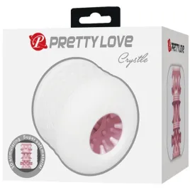 PRETTY LOVE - MASTURBATORE MASCHILE BIANCO CRYSTLE