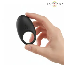 INTENSE - MERLOTTE VIBRATING PENIS RING WITH CLITORIS STIMULATION BLACK