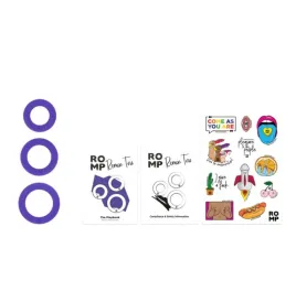 ROMP - REMIX TRIO SET DE 3 ANILLOS PARA PENE SILICONA MORADO
