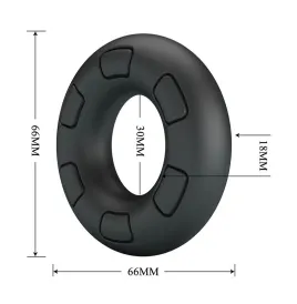 CRAZY BULL - BERTRAM SUPER SOFT SILICONE COCK RING BLACK