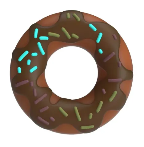 PRETTY LOVE - SUPER DONUT PENIS RING BROWN