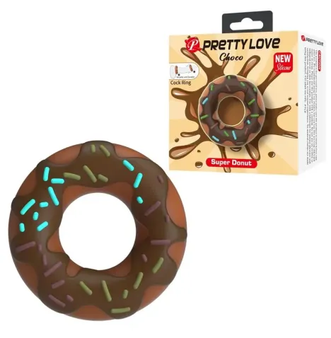 PRETTY LOVE - ANILLO PARA PENE SUPER DONUT MARRÓN