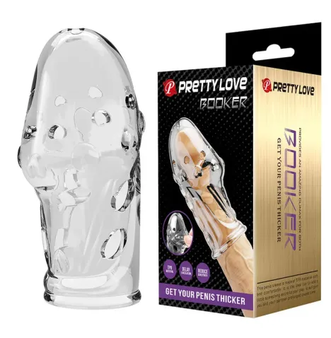 PRETTY LOVE - ROCKER PENIS SLEEVE GET YOUR PENIS THICKER TRANSPARENT