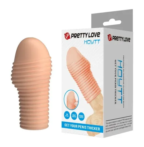 PRETTY LOVE - HOTTT PENIS SLEEVE GET YOUR PENIS THICKER NATURAL COLOR