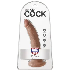 KING COCK - REALISTISCHER PENIS 17.5 CM KARAMELL