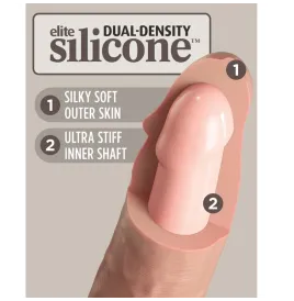 KING COCK - ELITE REALISTIC DILDO VIBRATOR and SILICONE REMOTE CONTROL 23 CM