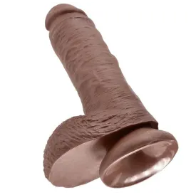KING COCK - 8 PENE REALÍSTICO MARRÓN 20.3 CM
