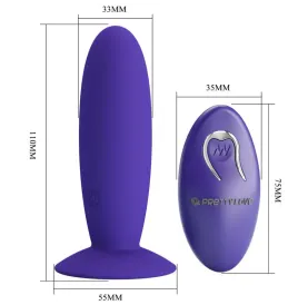 PRETTY LOVE - YOUTH PLUG ANAL VIBRATOR REMOTE CONTROL VIOLET