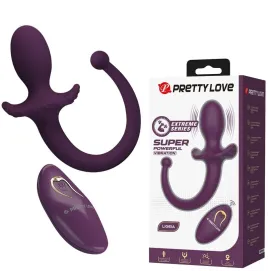 PRETTY LOVE - LIOEA PLUG ANAL VIBRANT AVEC QUEUE 12 FONCTIONS TÉLÉCOMMANDE VIOLETTE