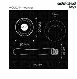 ADDICTED TOYS - PULITORE ANALE CON ADATTATORE UNIVERSALE MODELLO 4