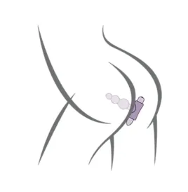ROCKS- OFF - PETITE SENSATIONS BUBBLES ANAL PLUG VIBRATOR BLACK